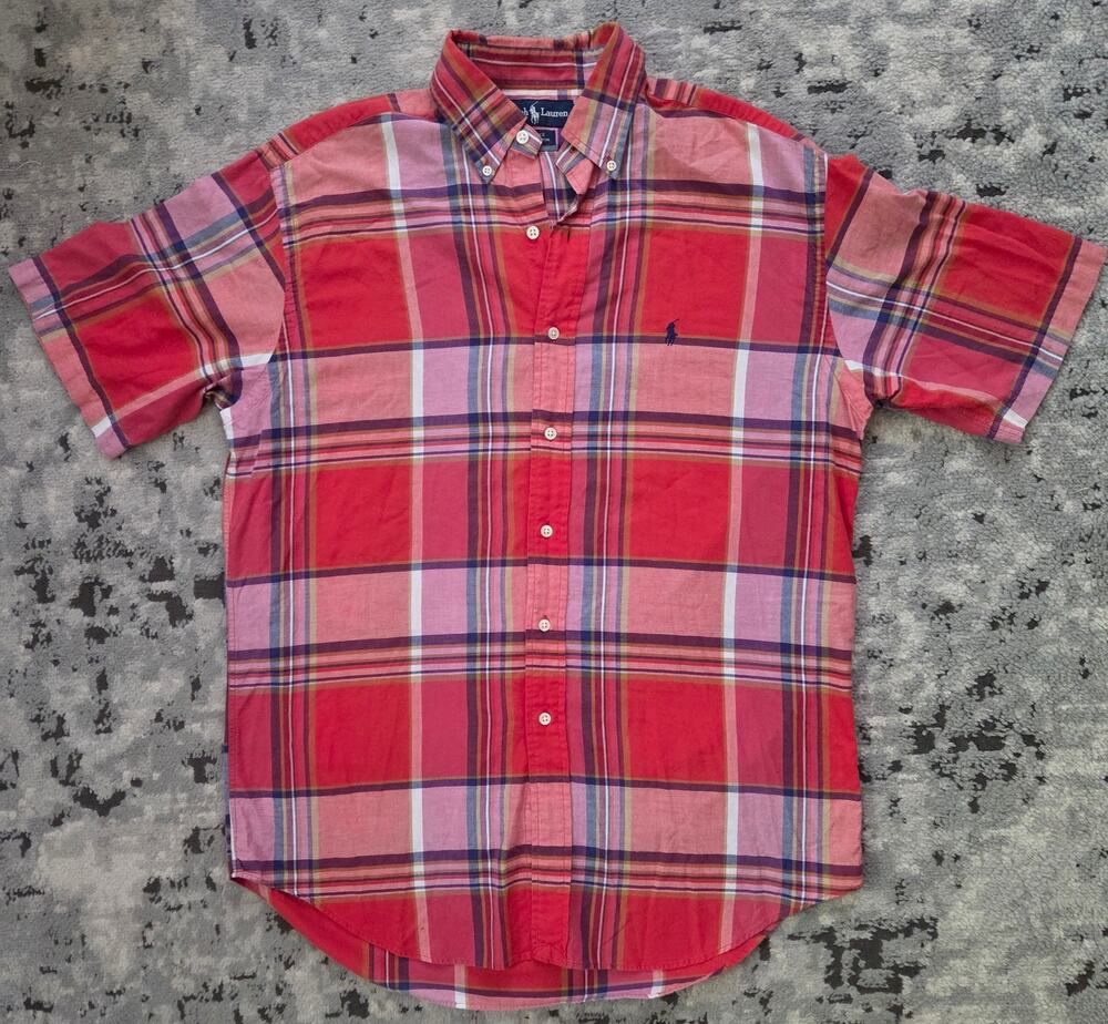 Polo Ralph Lauren Men's Vibrant Multi-Color Button Down Shirt Preppy Tennis Golf